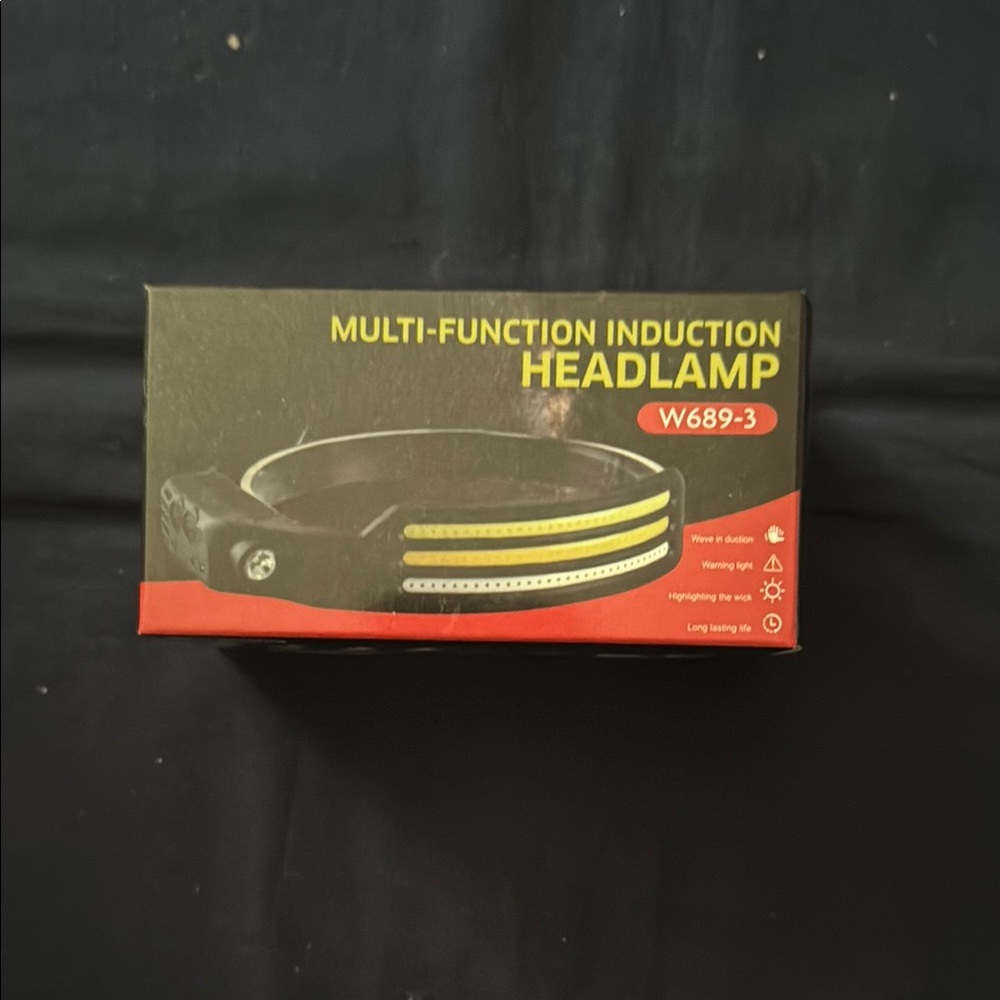 Multi-Function Induction Headlamp - Black and Yellow